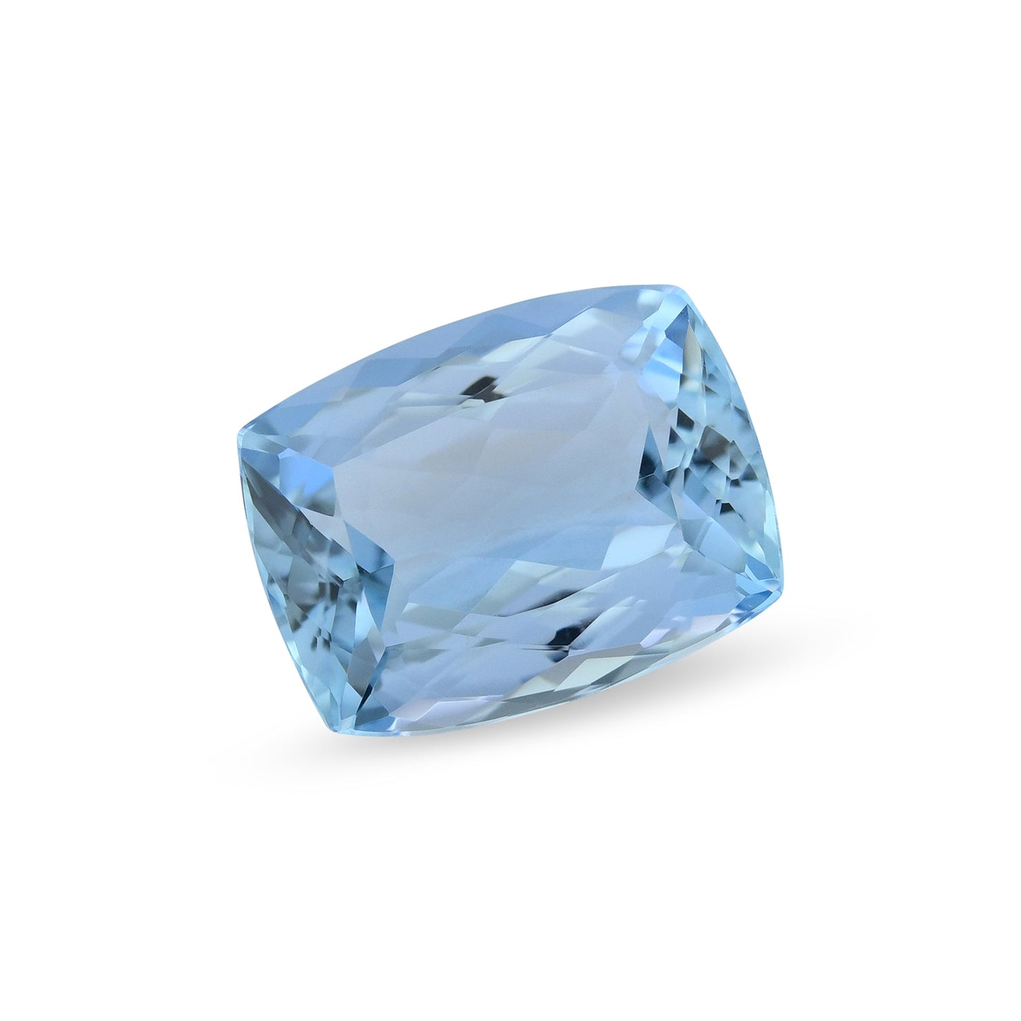 4,91 Karat blauer brasilianischer Kissen-Aquamarin