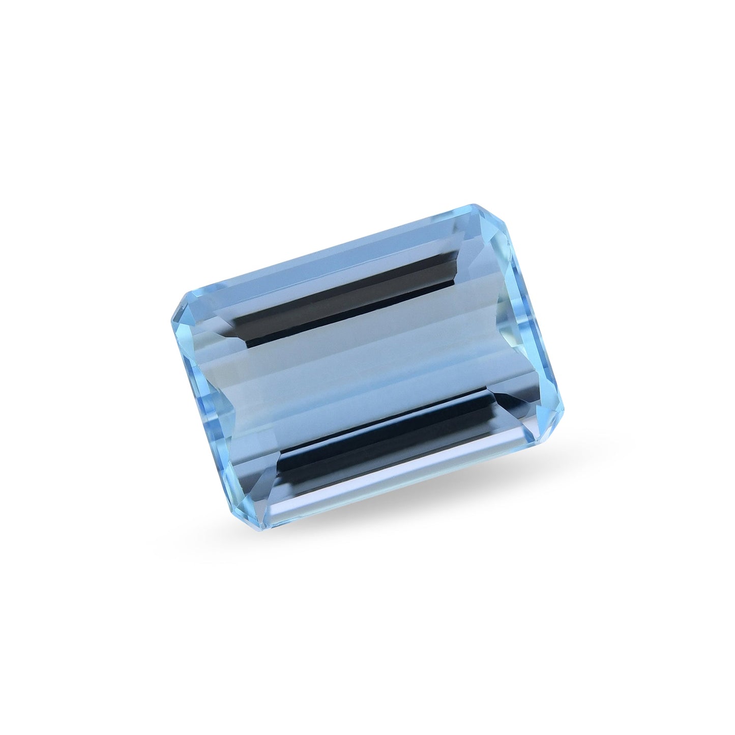 4,96 Karat blauer brasilianischer achteckiger Aquamarin