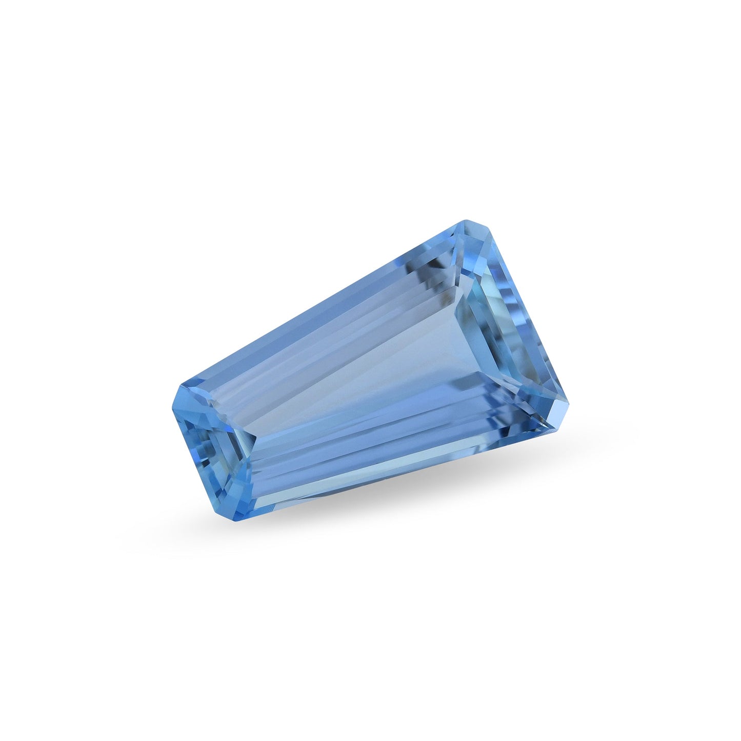 3,33 Karat afrikanischer Baguette-Aquamarin GFCO