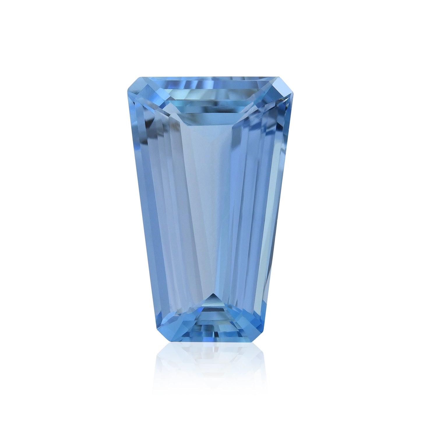 3,33 Karat afrikanischer Baguette-Aquamarin GFCO