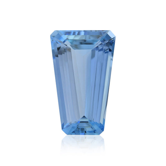 3,33 Karat afrikanischer Baguette-Aquamarin GFCO