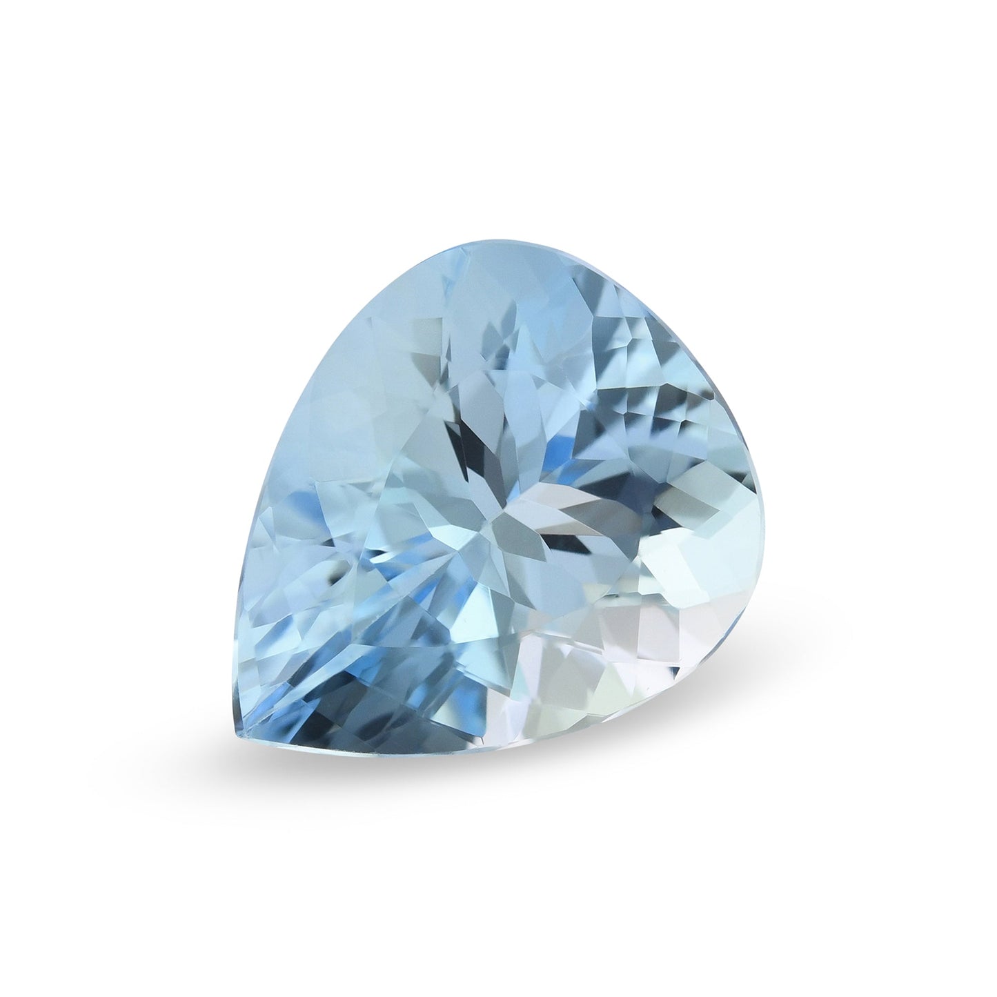 6.69 Carat Blue BRAZILLIAN Pear Aquamarine