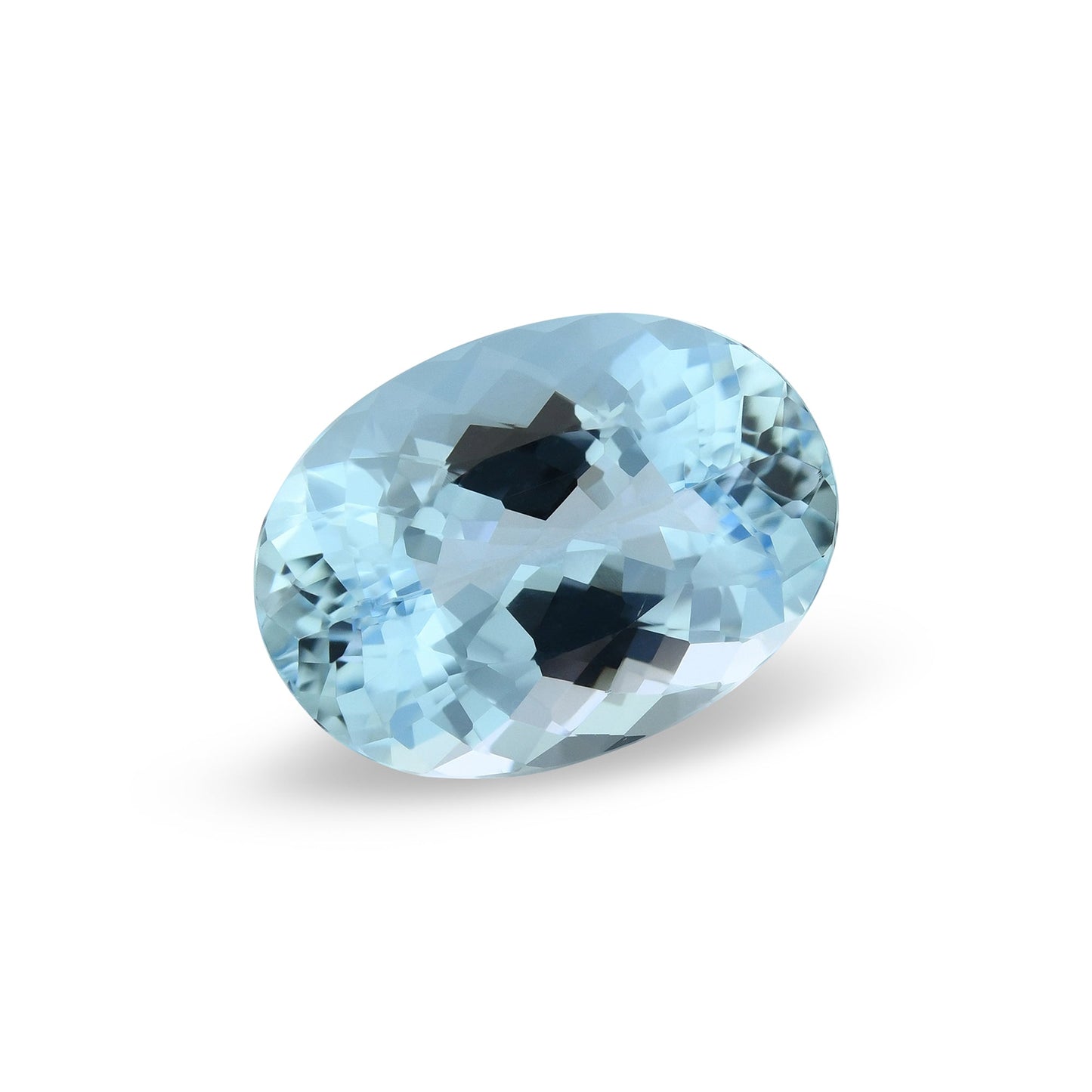 7,17 Karat blauer brasilianischer ovaler Aquamarin