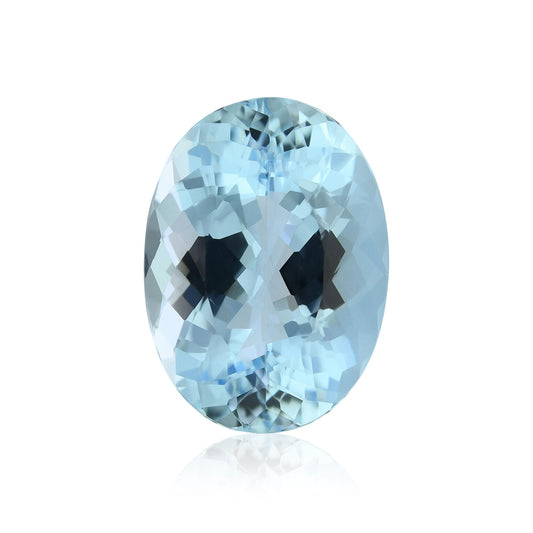 7,17 Karat blauer brasilianischer ovaler Aquamarin