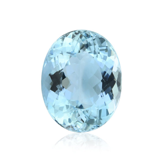 6,22 Karat blauer brasilianischer ovaler Aquamarin
