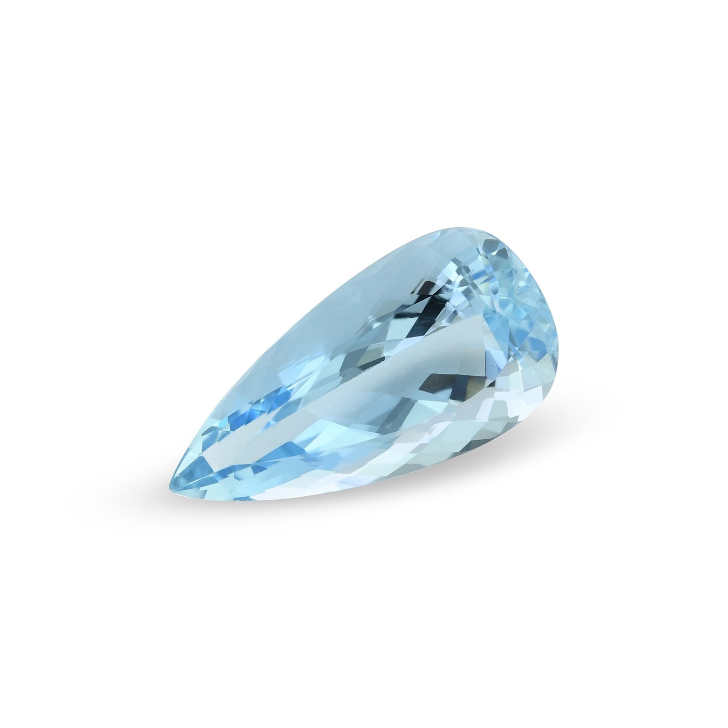 5.35 Carat Blue BRAZILLIAN Pear Aquamarine