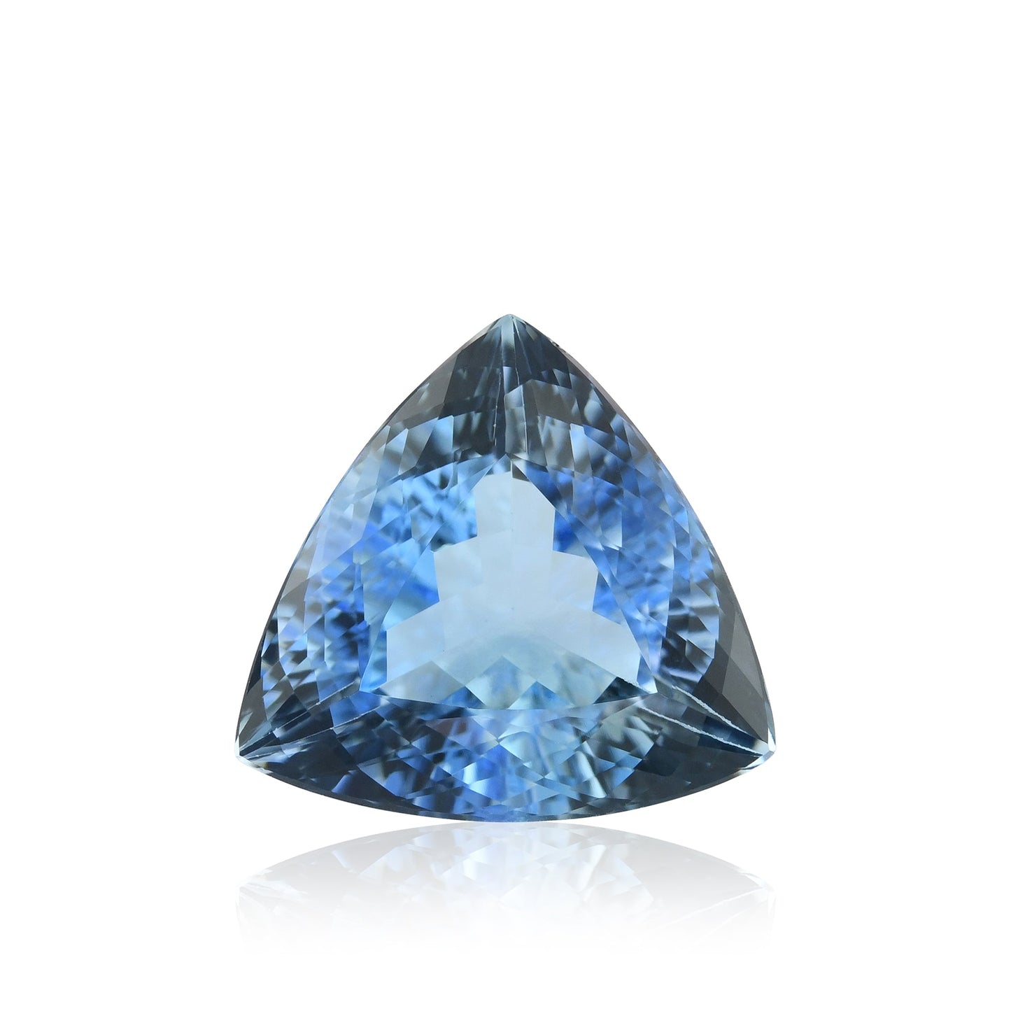 6,22 Karat blauer brasilianischer Dreieck-Aquamarin