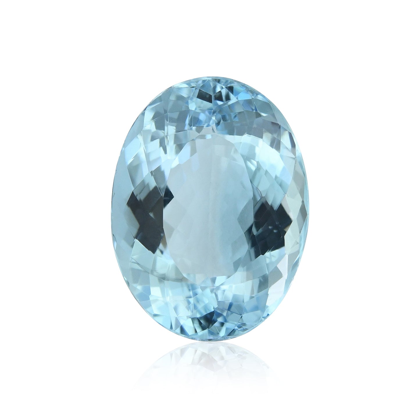 7,70 Karat blauer brasilianischer ovaler Aquamarin