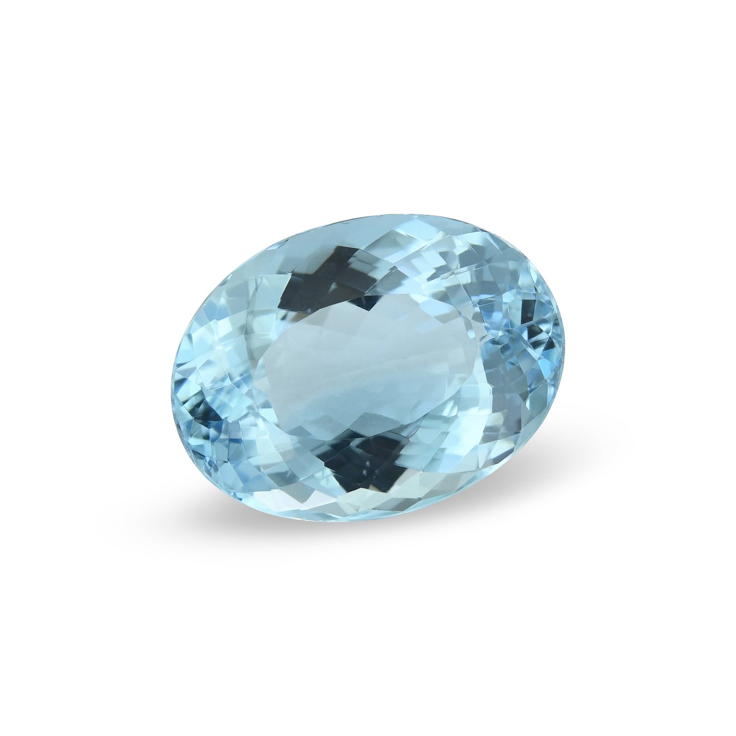 7,70 Karat blauer brasilianischer ovaler Aquamarin