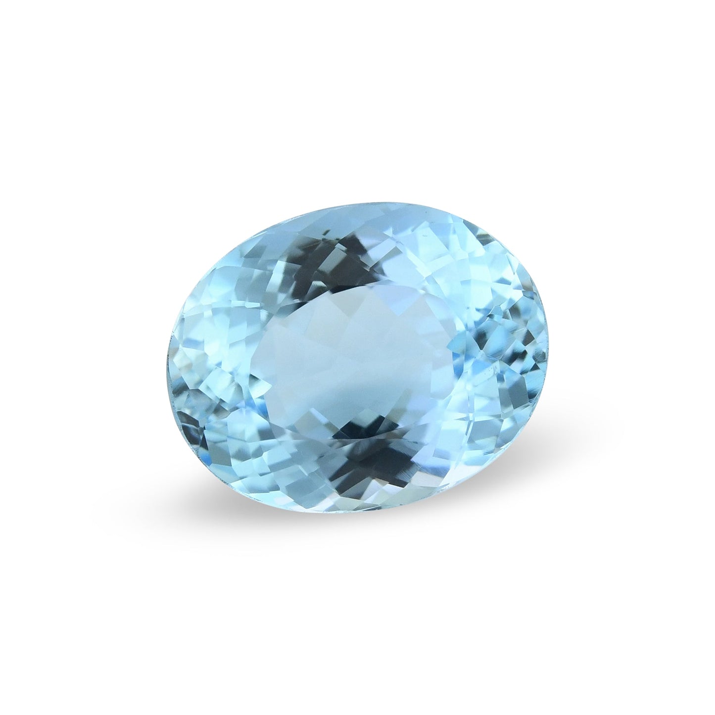 5,26 Karat blauer brasilianischer ovaler Aquamarin