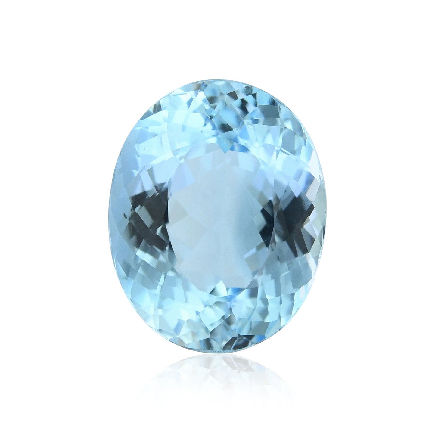5,26 Karat blauer brasilianischer ovaler Aquamarin
