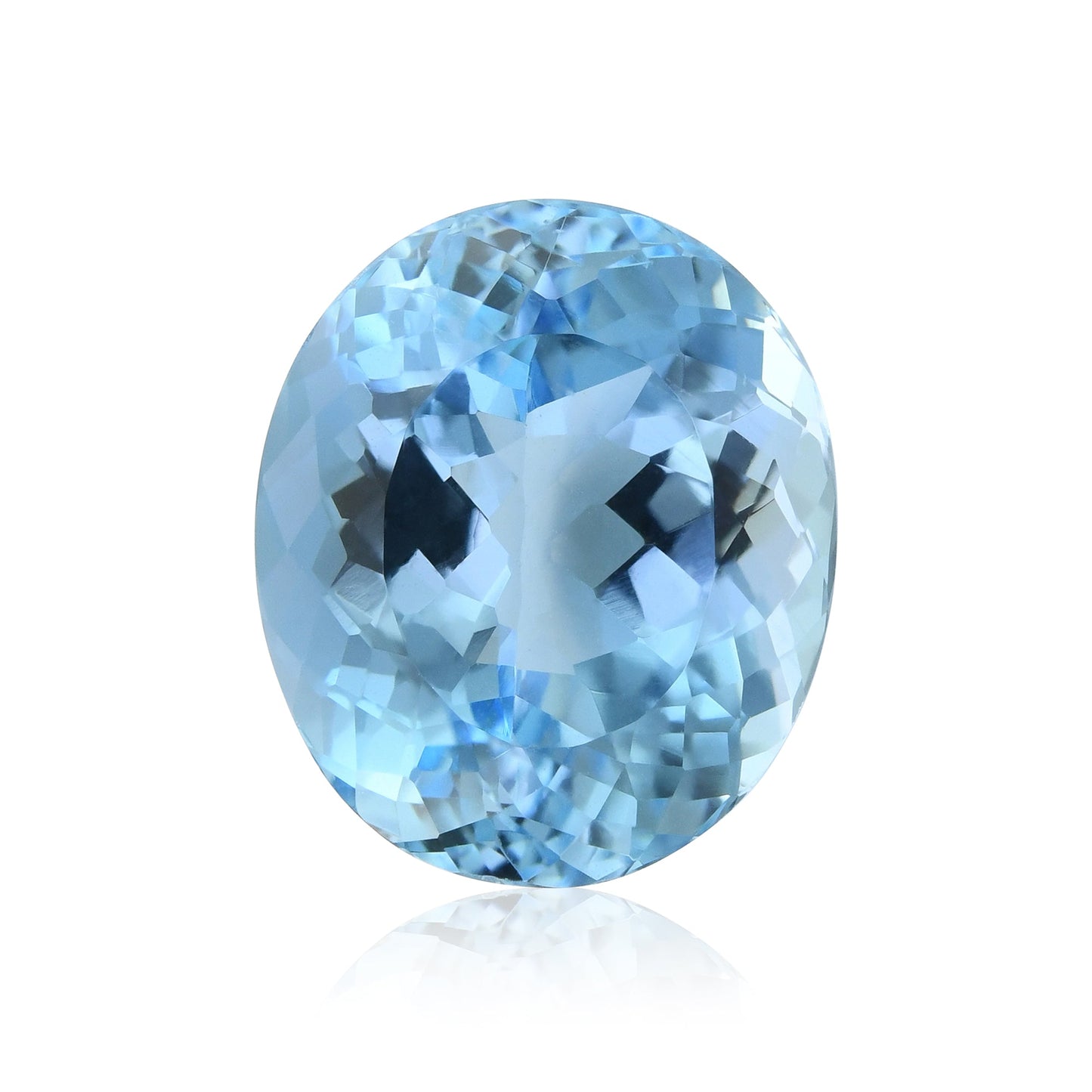 6,82 Karat blauer brasilianischer ovaler Aquamarin