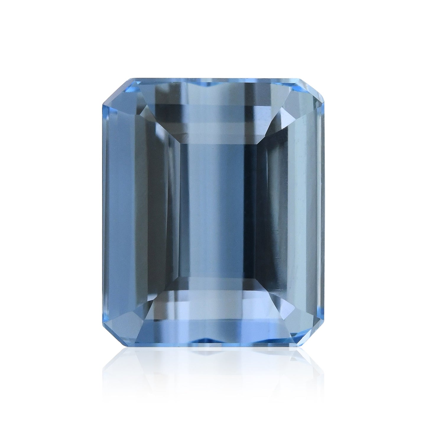 7,19 Karat blauer brasilianischer achteckiger Aquamarin