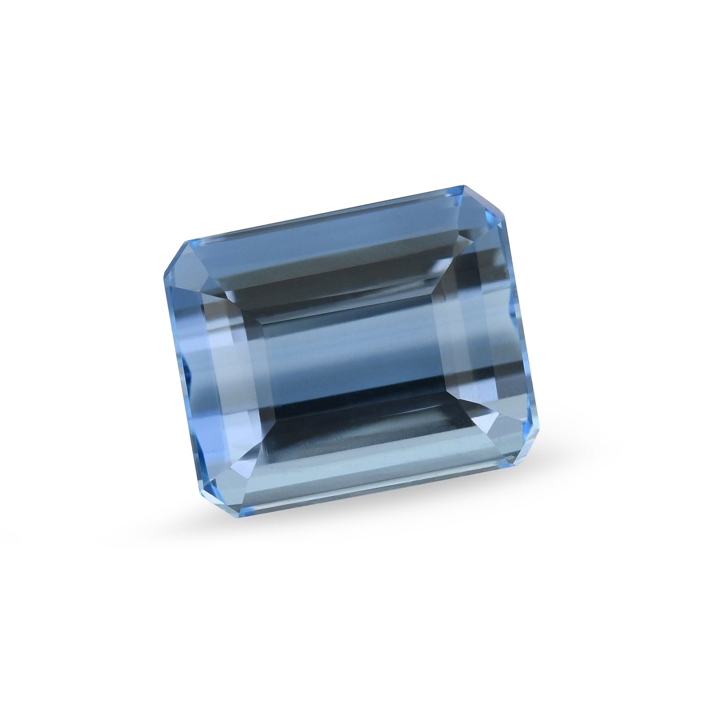 7,19 Karat blauer brasilianischer achteckiger Aquamarin