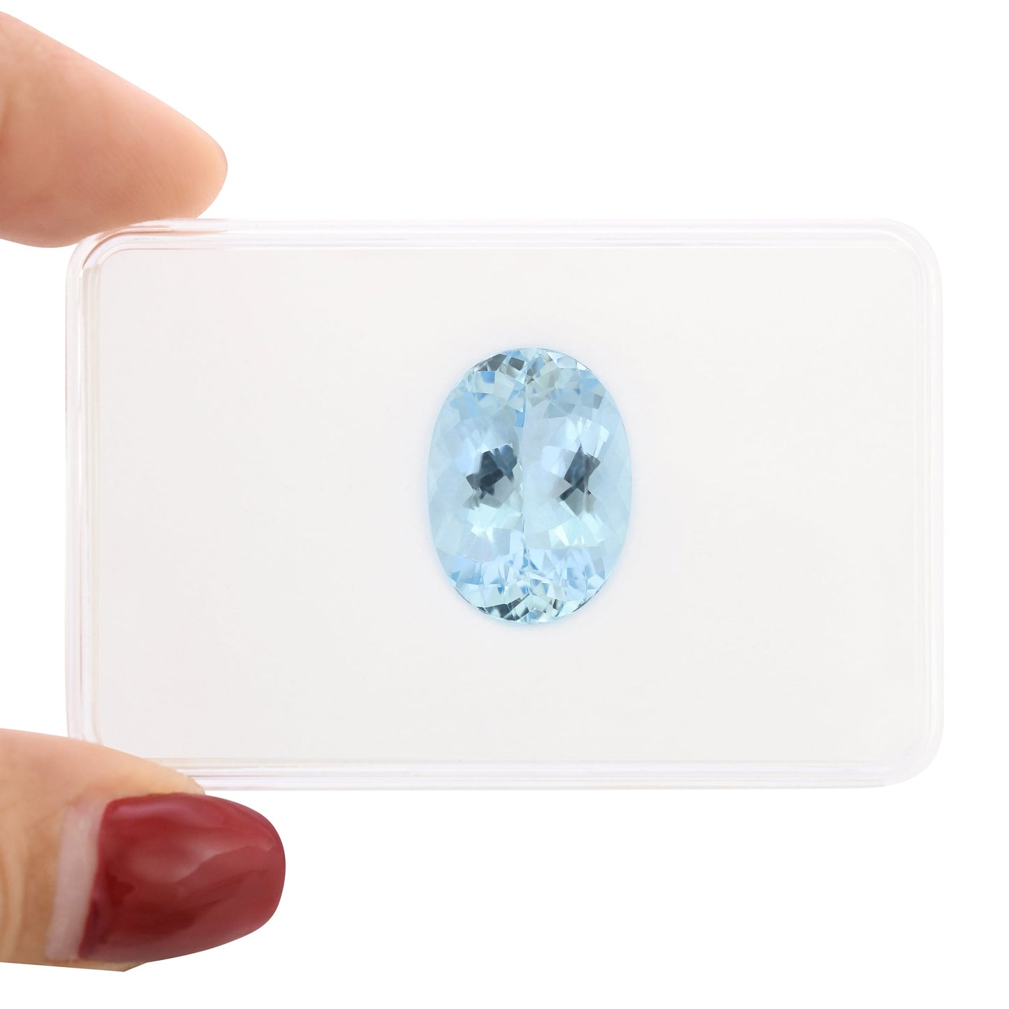 10,51 Karat blauer brasilianischer ovaler Aquamarin