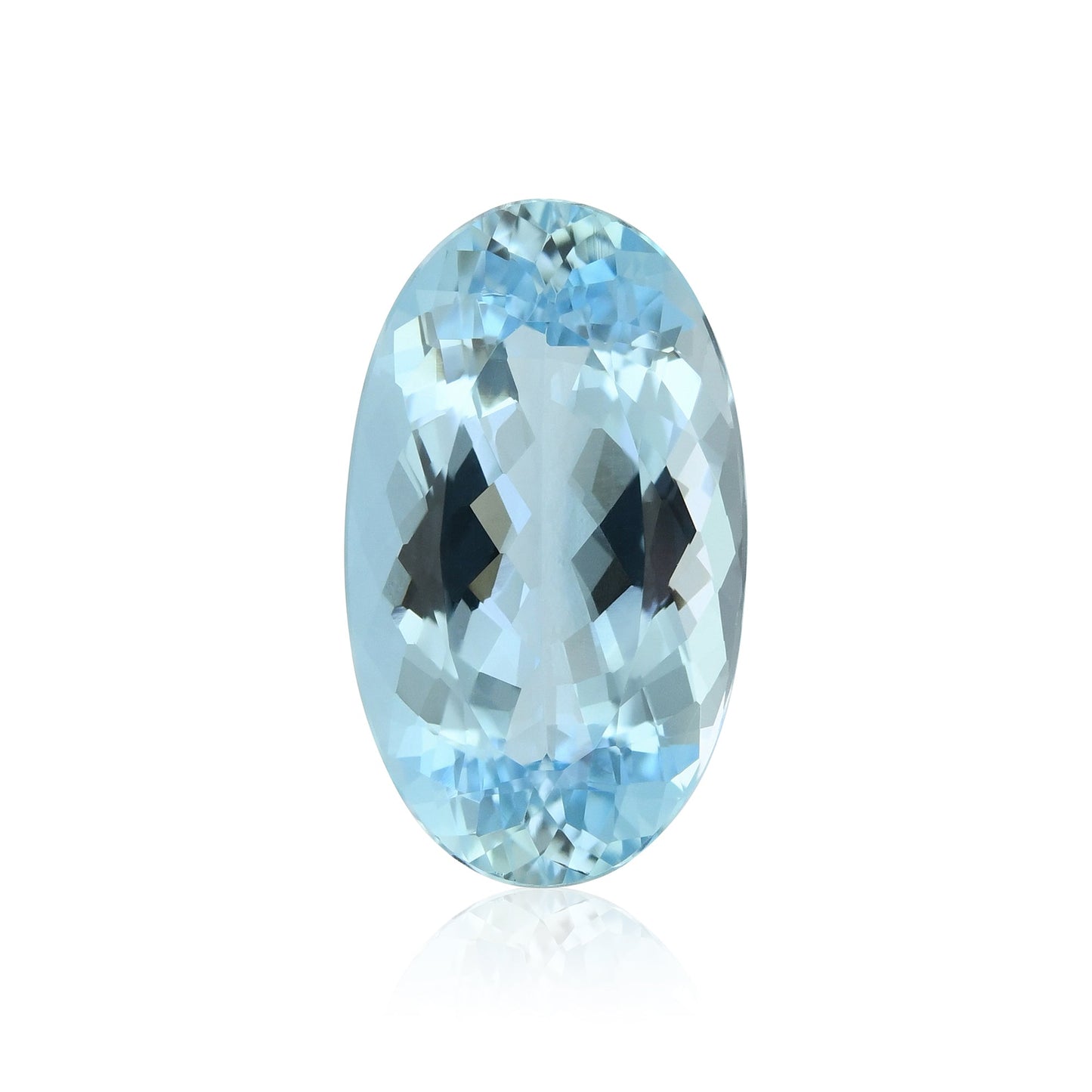 8,06 Karat blauer brasilianischer ovaler Aquamarin