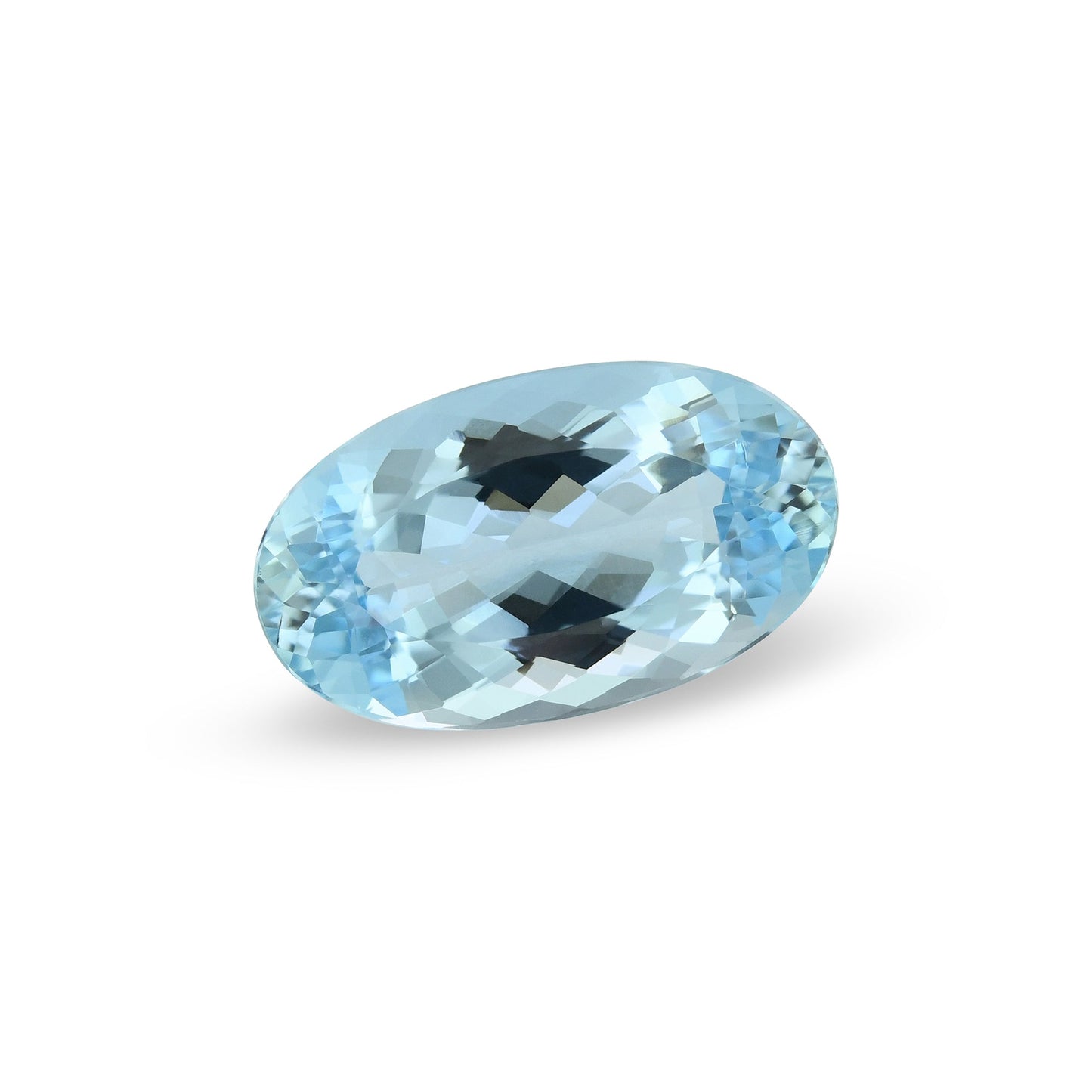 8,06 Karat blauer brasilianischer ovaler Aquamarin