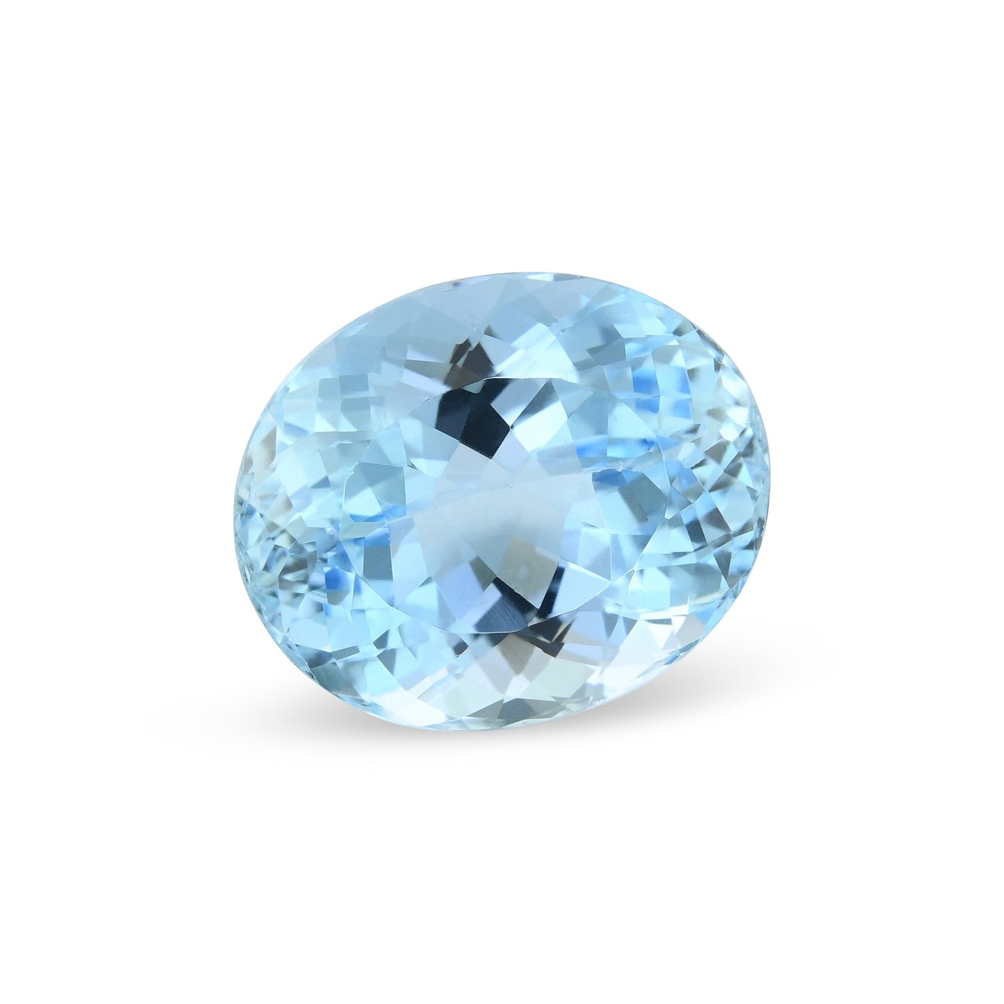 8,28 Karat blauer brasilianischer ovaler Aquamarin