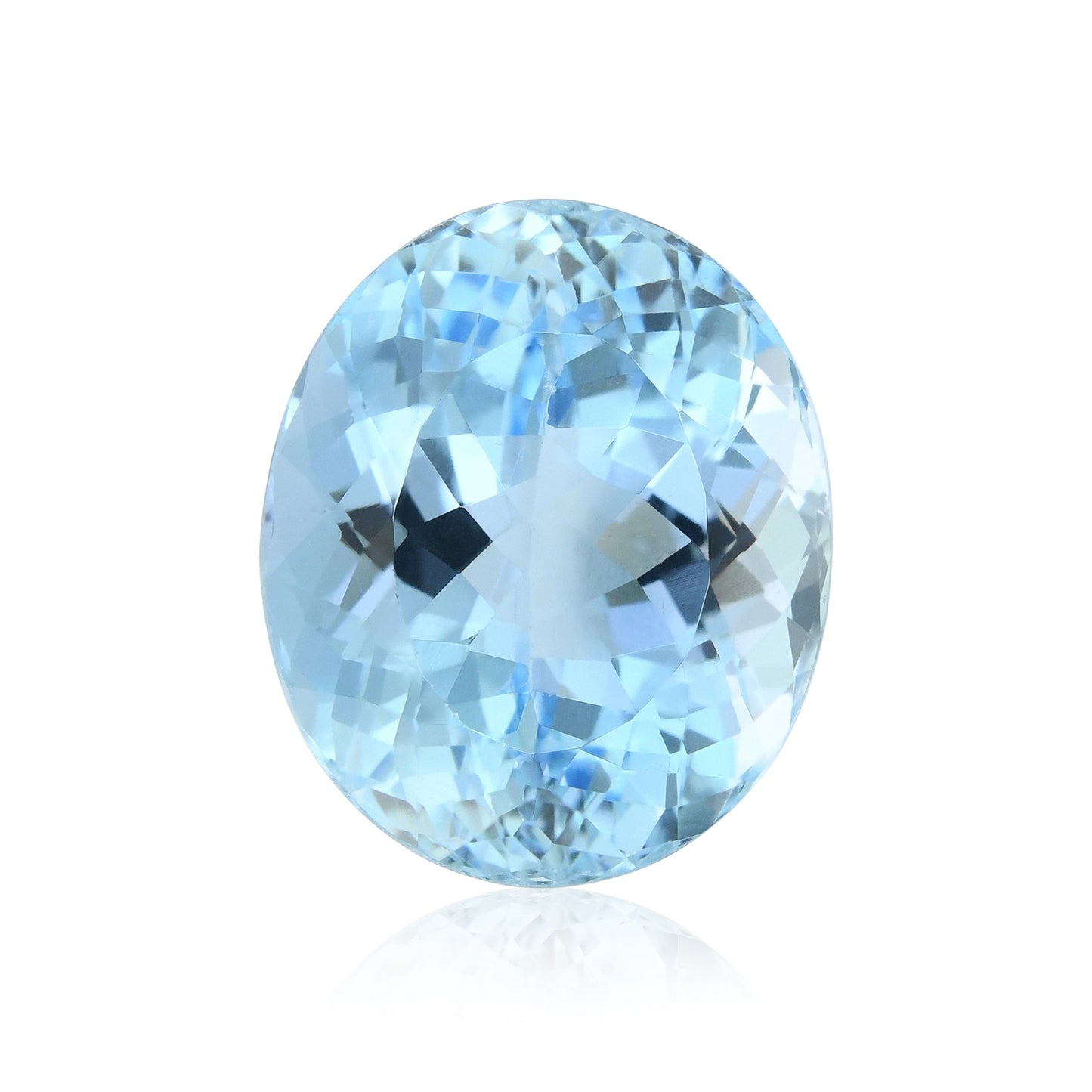 8,28 Karat blauer brasilianischer ovaler Aquamarin