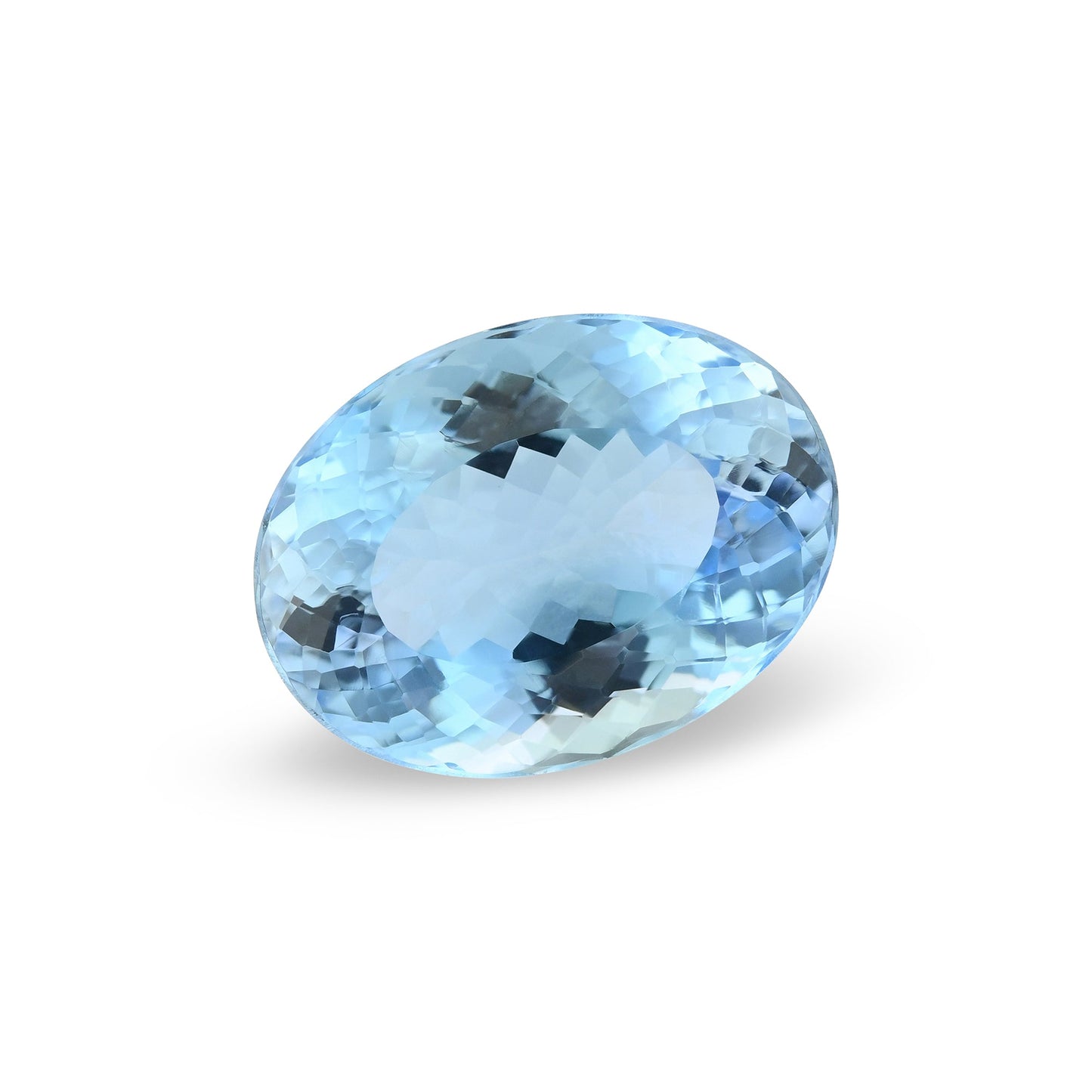 8,73 Karat blauer brasilianischer ovaler Aquamarin