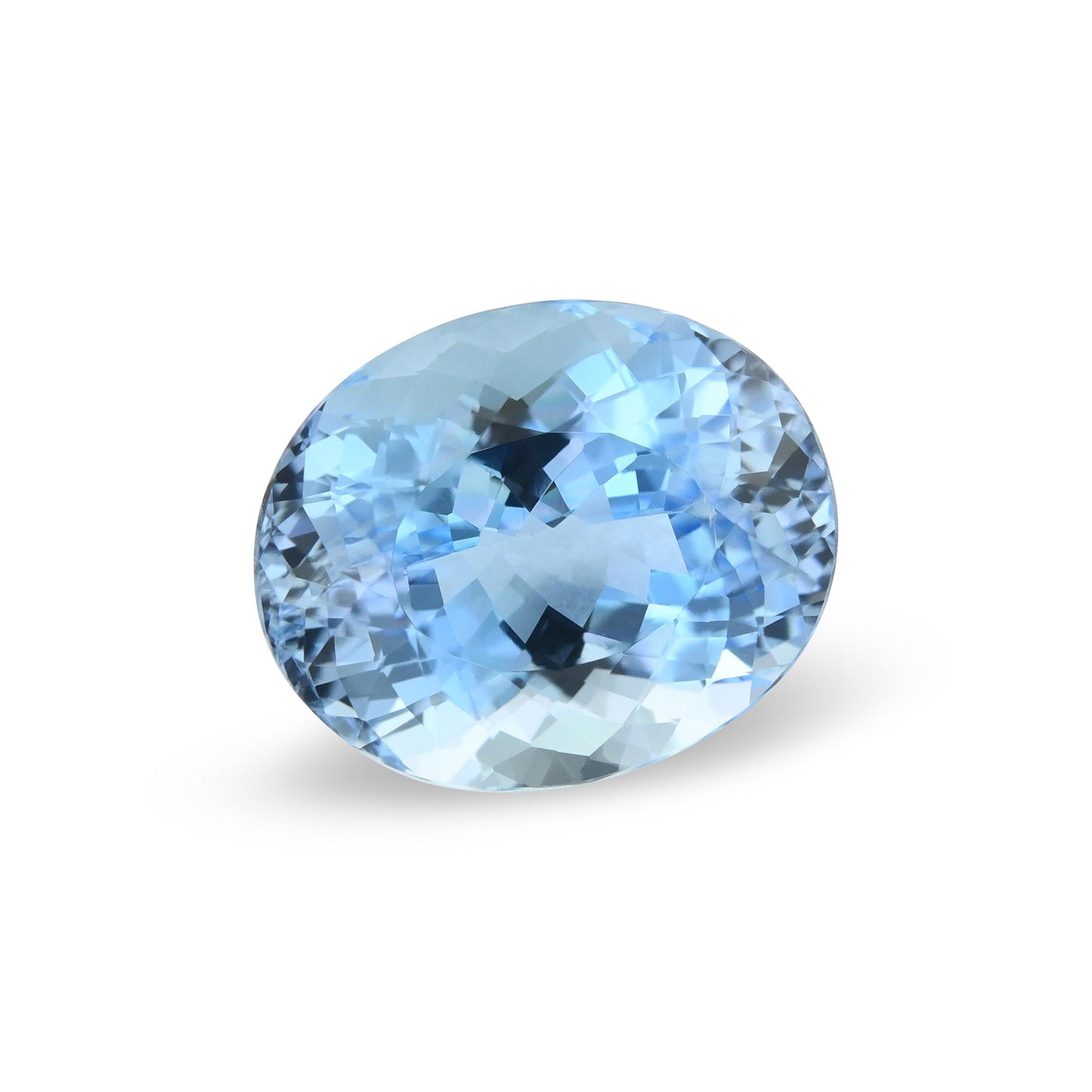 7,27 Karat blauer brasilianischer ovaler Aquamarin