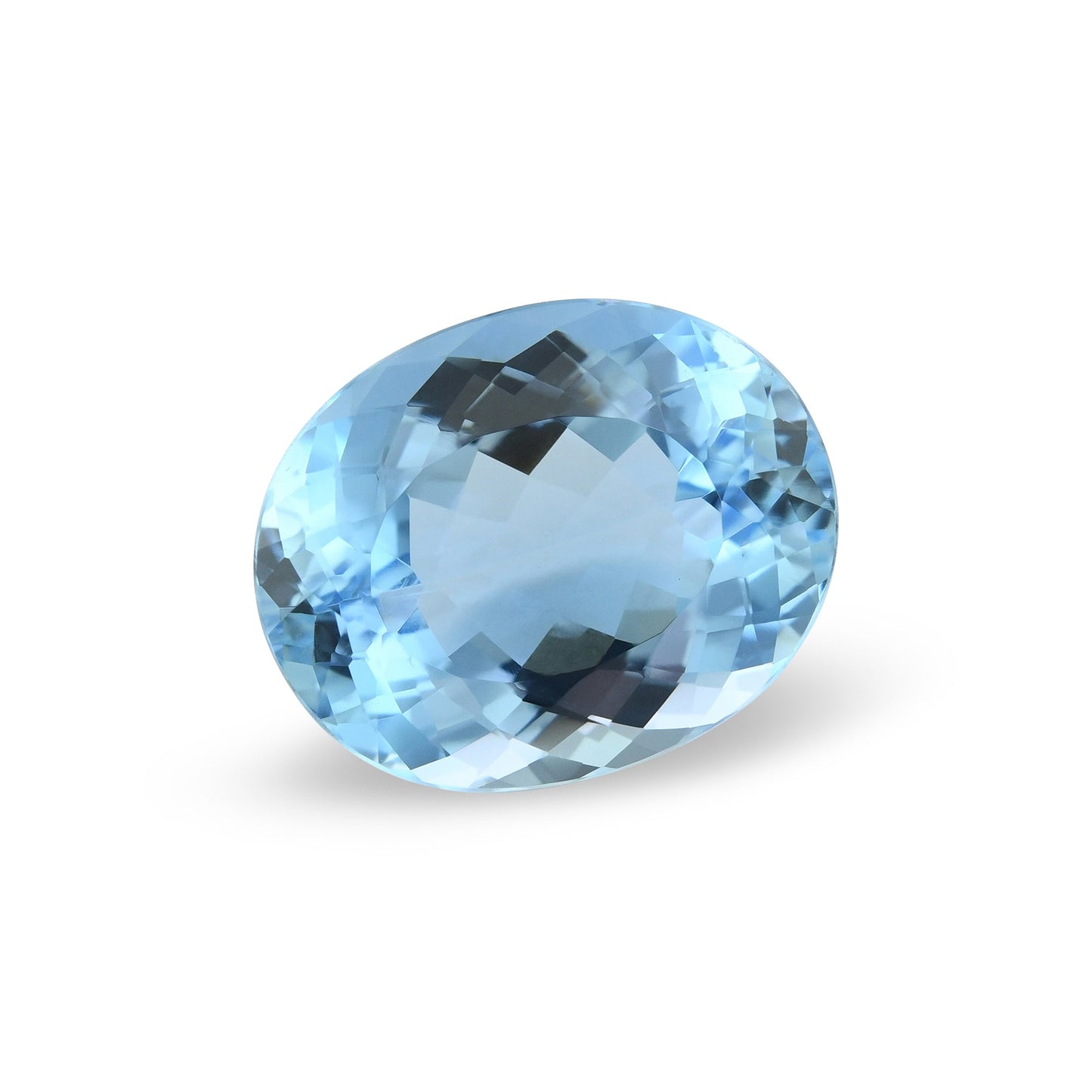8,31 Karat blauer brasilianischer ovaler Aquamarin