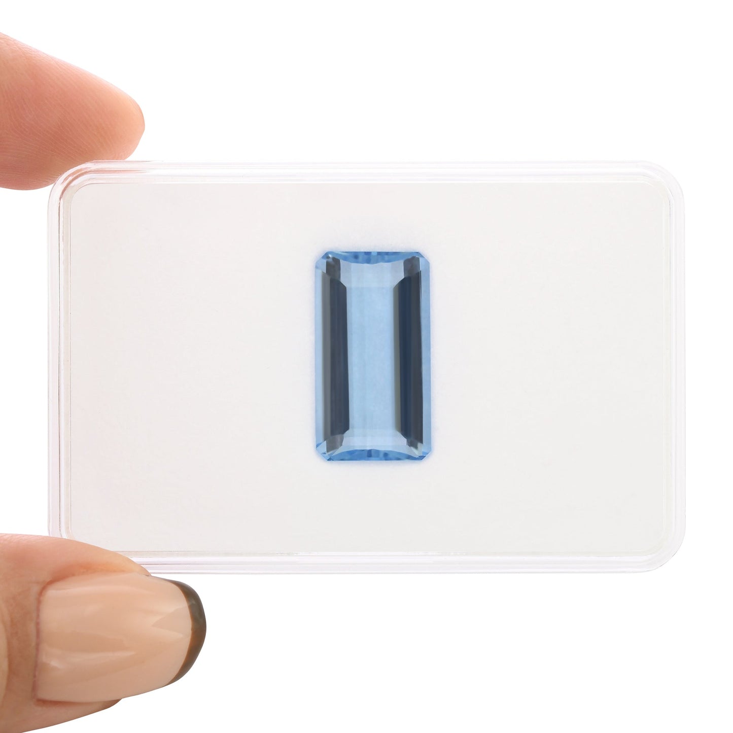 8,81 Karat blauer brasilianischer Smaragd-Aquamarin