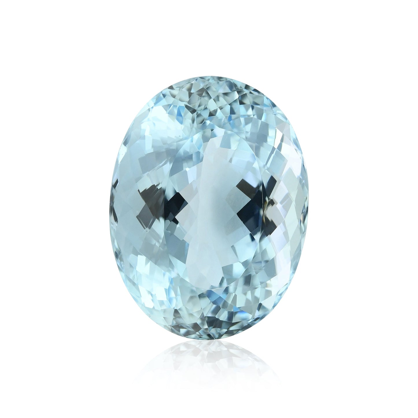 19,96 Karat blauer brasilianischer ovaler Aquamarin