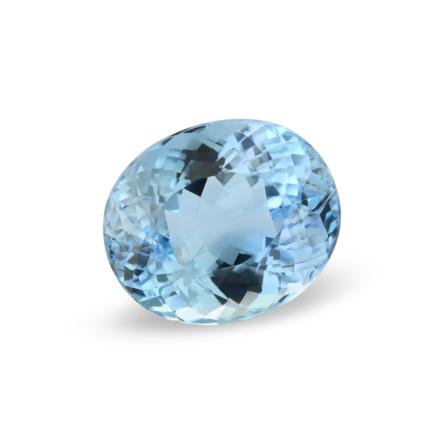14,86 Karat blauer brasilianischer ovaler Aquamarin