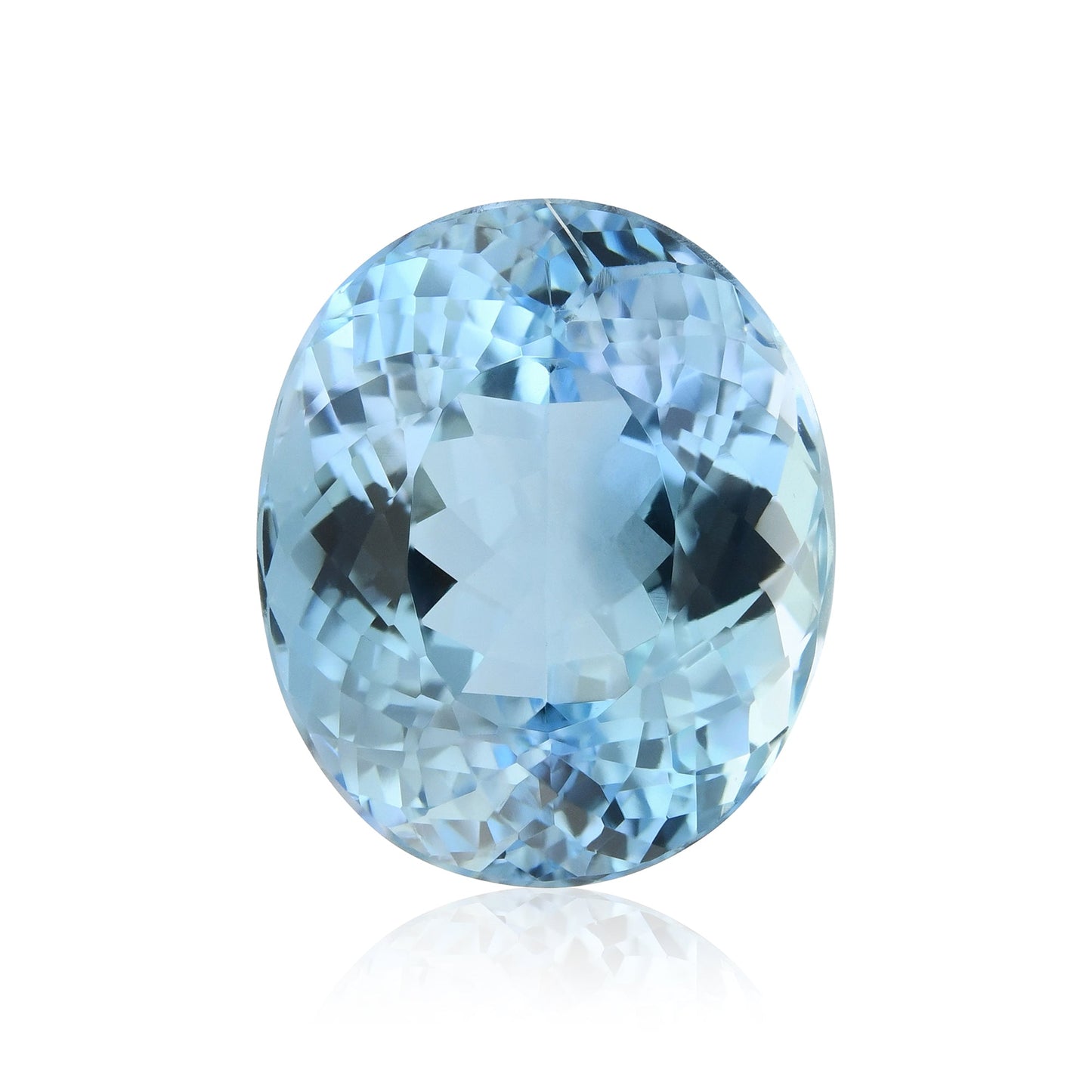 14,86 Karat blauer brasilianischer ovaler Aquamarin
