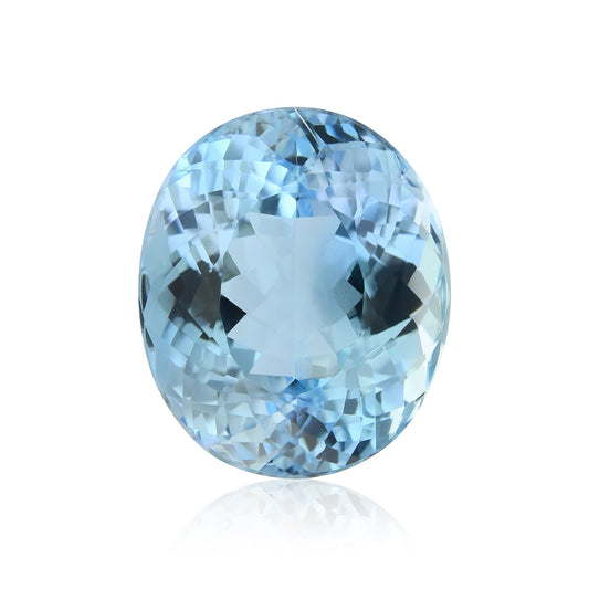 14,86 Karat blauer brasilianischer ovaler Aquamarin