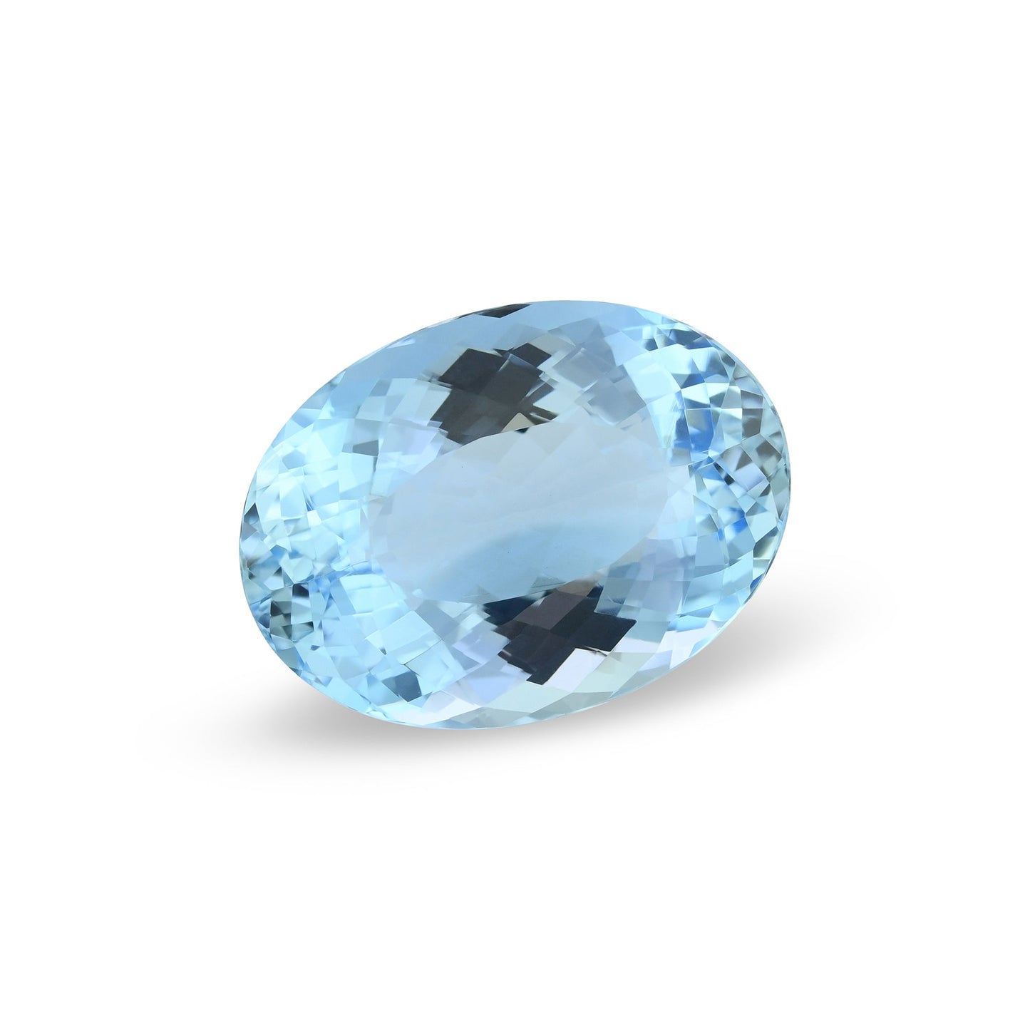 17,57 Karat blauer brasilianischer ovaler Aquamarin
