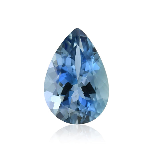 1,17 Karat afrikanischer Birnen-Aquamarin GFCO