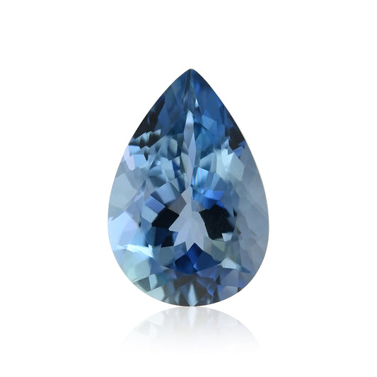 1,24 Karat afrikanischer Birnen-Aquamarin GFCO