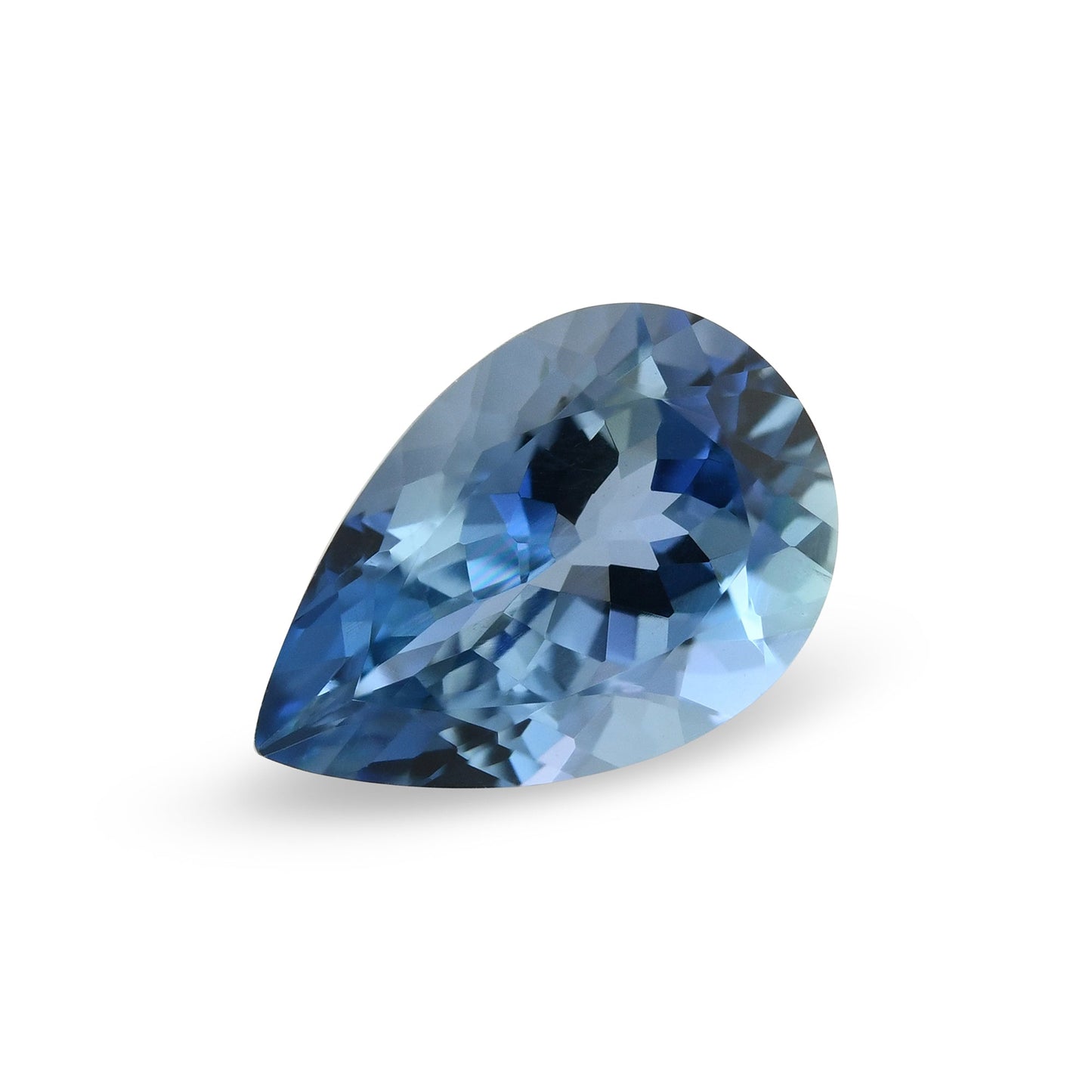 1,24 Karat afrikanischer Birnen-Aquamarin GFCO