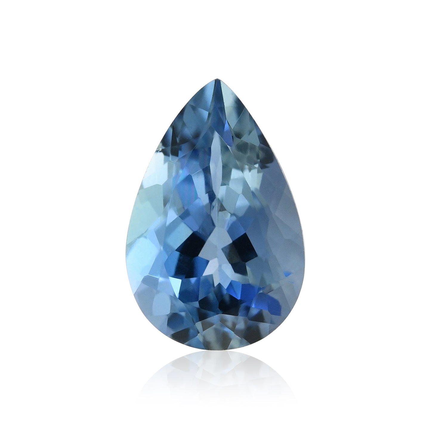1,24 Karat afrikanischer Birnen-Aquamarin GFCO