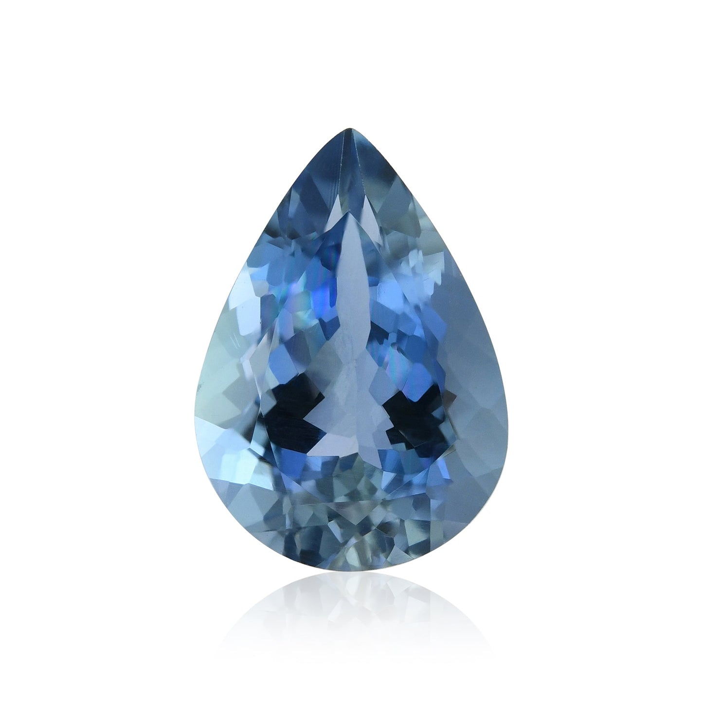 1,66 Karat afrikanischer Birnen-Aquamarin GFCO