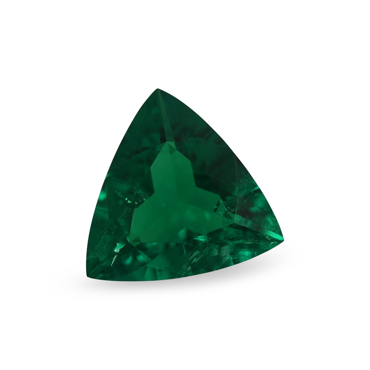 1.24 Carat Green COLOMBIAN Trilliant Emerald GRS and Muzo