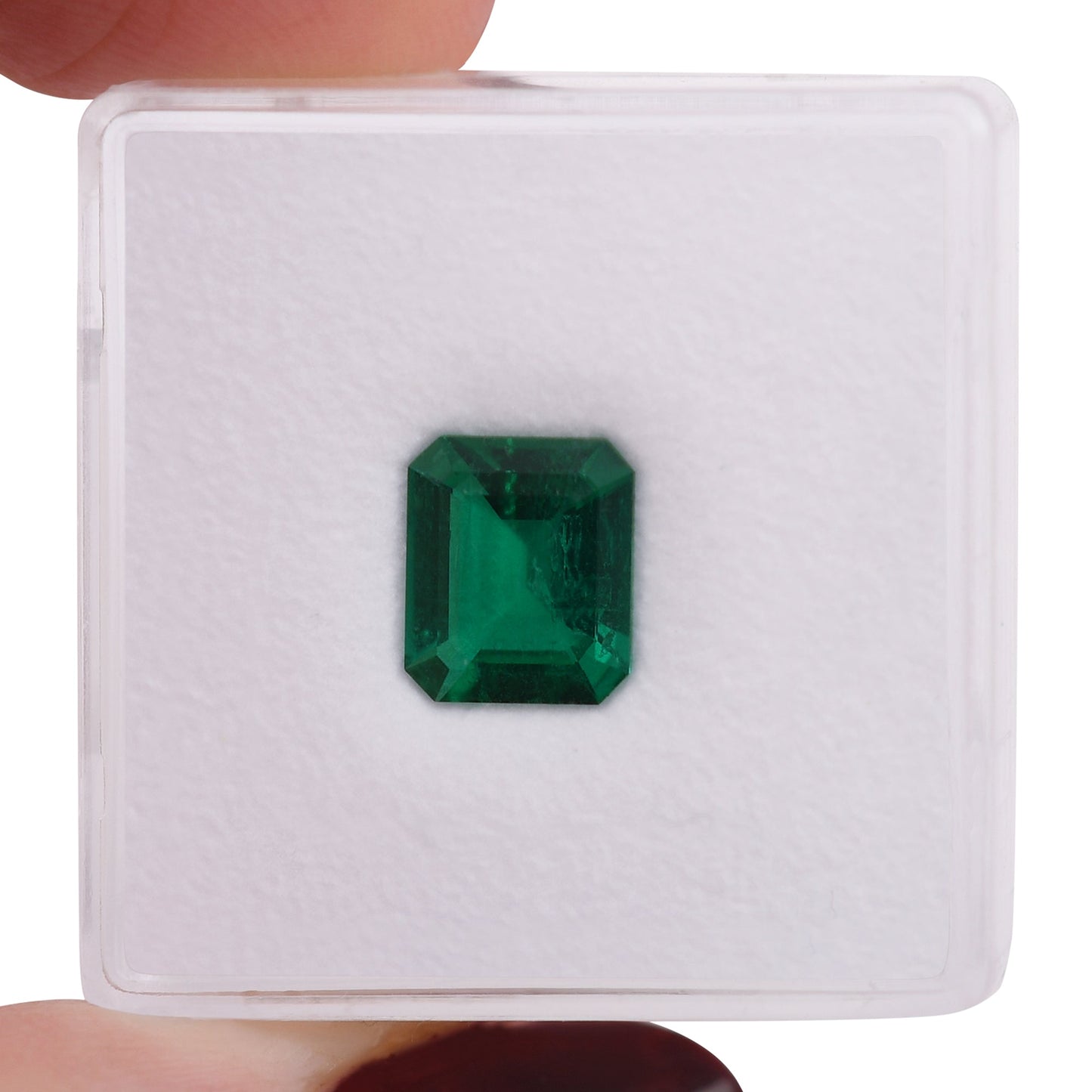 1,34 Karat leuchtend grüner kolumbianischer Smaragd (Smaragd-CD und Muzo)