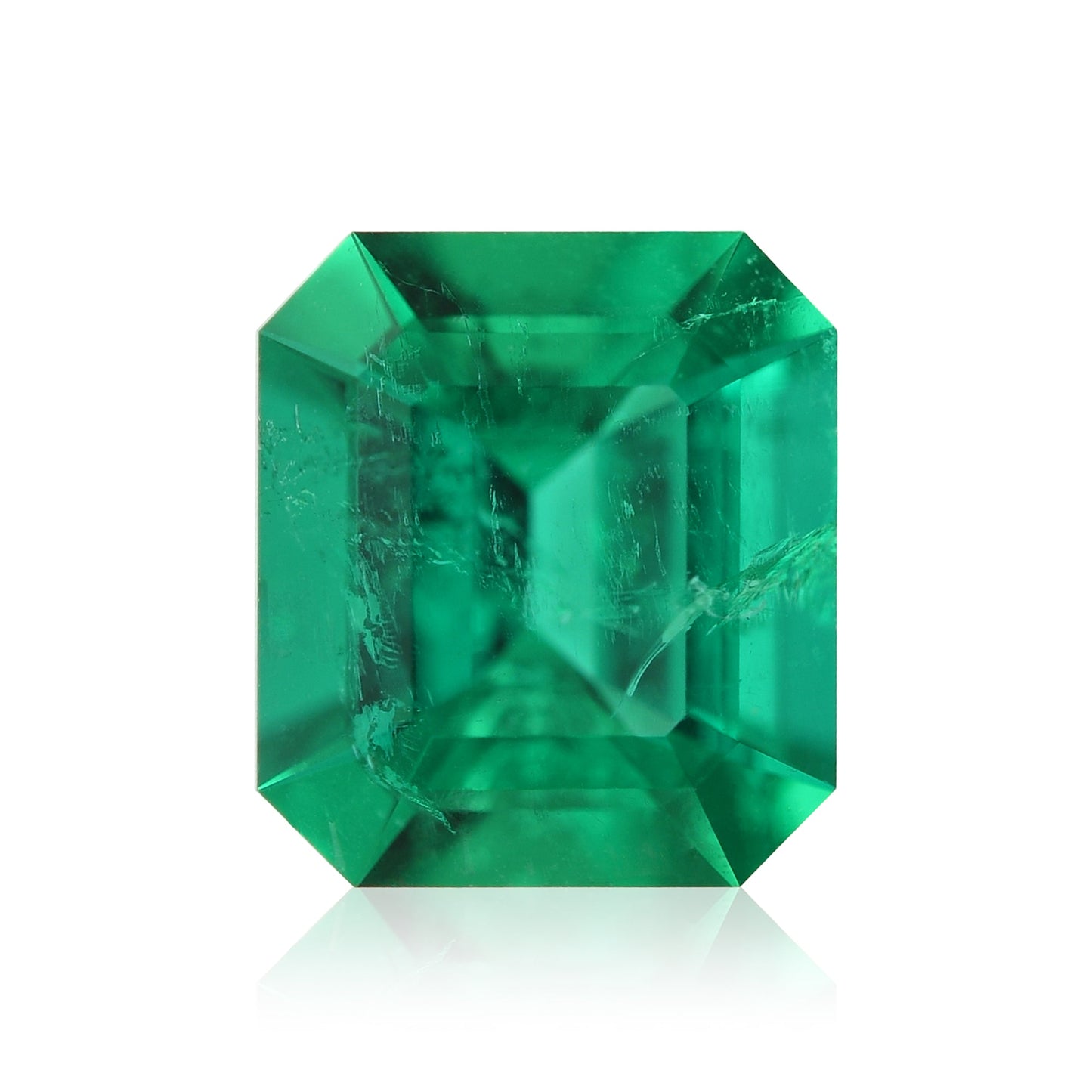1,02 Karat leuchtend grüner kolumbianischer Smaragd (Smaragd-CD und Muzo)