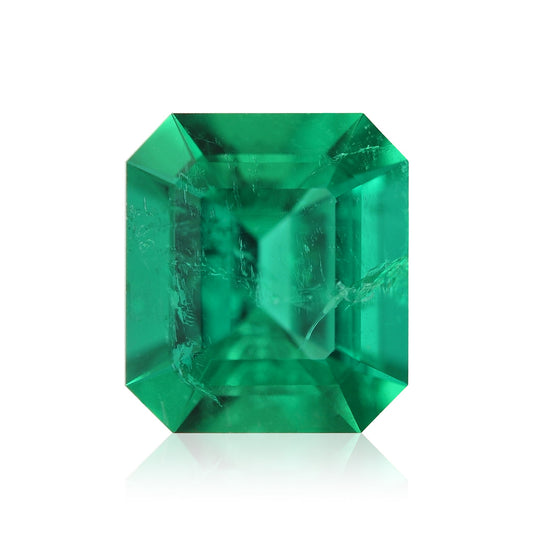 1,02 Karat leuchtend grüner kolumbianischer Smaragd (Smaragd-CD und Muzo)