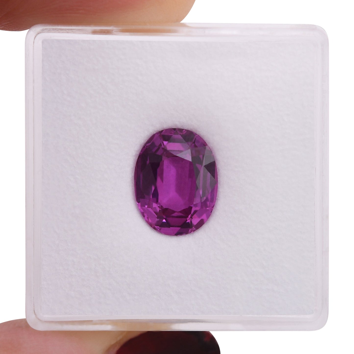 3.02 Carat Pink MADAGASCAR Oval Sapphire SSEF