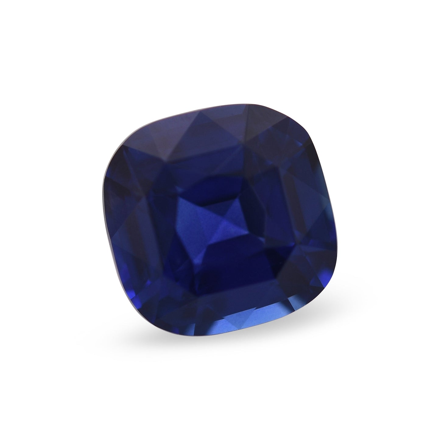 1,80 Karat blauer Kissen-Saphir