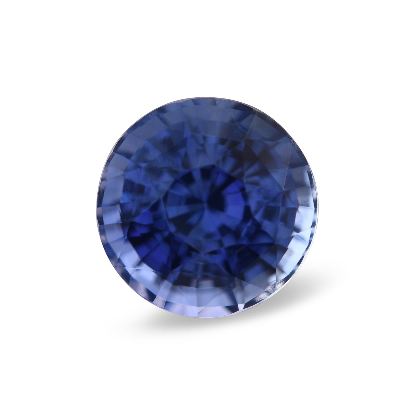 4,10 Karat blauer runder MADAGASKALER Saphir GIA