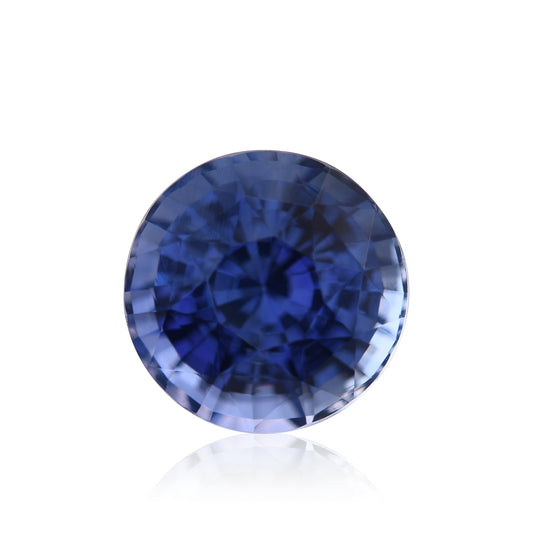 4,10 Karat blauer runder MADAGASKALER Saphir GIA