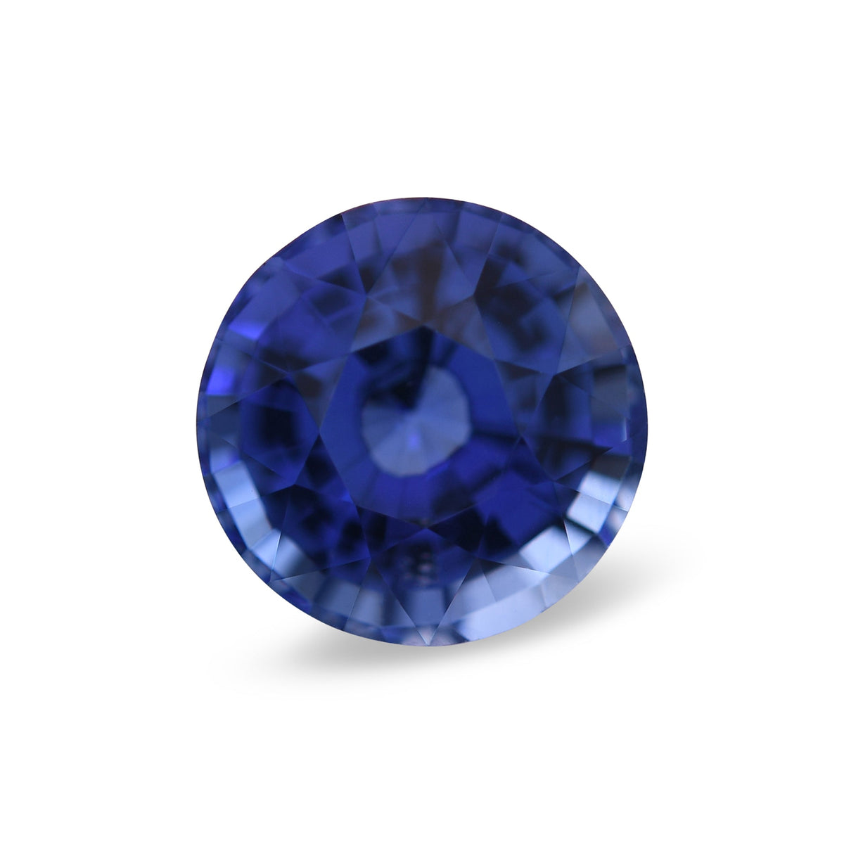 1,76 Karat blauer runder Saphir aus Sri Lanka