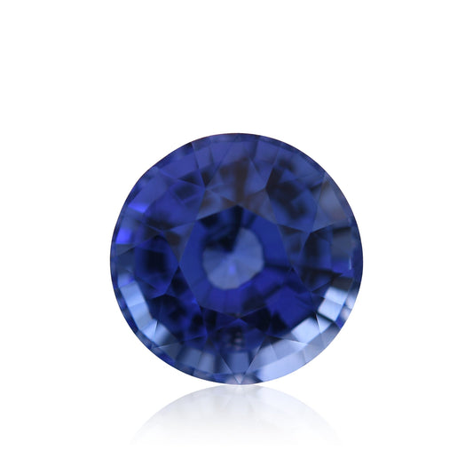 1,76 Karat blauer runder Saphir aus Sri Lanka