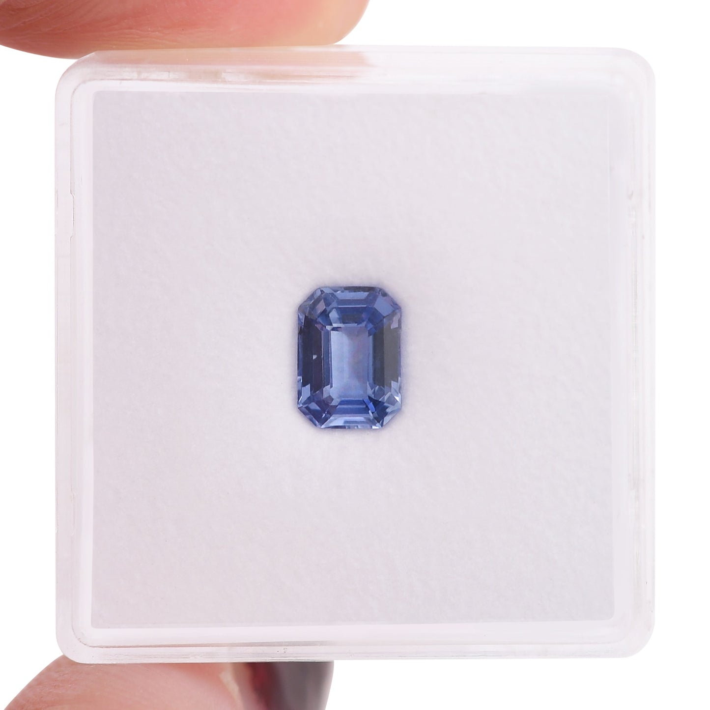 1,12 Karat blauer Smaragd-Saphir aus Sri Lanka