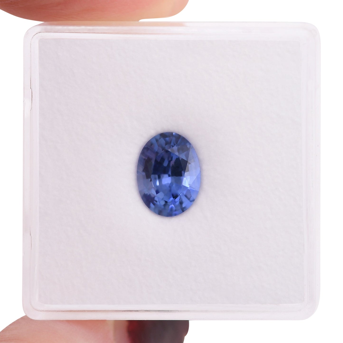 1,60 Karat blauer ovaler Saphir aus Sri Lanka