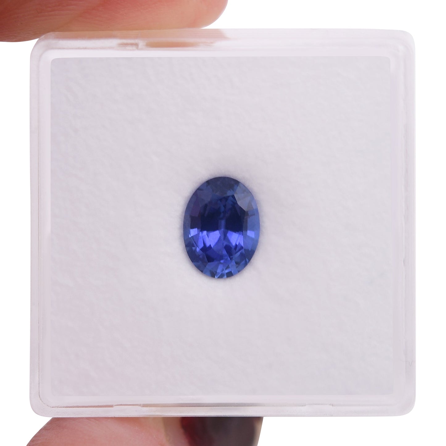 1,25 Karat blauer ovaler Saphir aus Sri Lanka